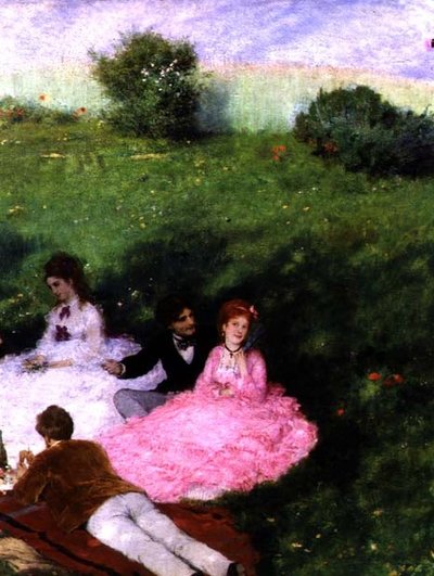 Picnic di Maggio (dettaglio), 1873 da Pál Szinyei Merse